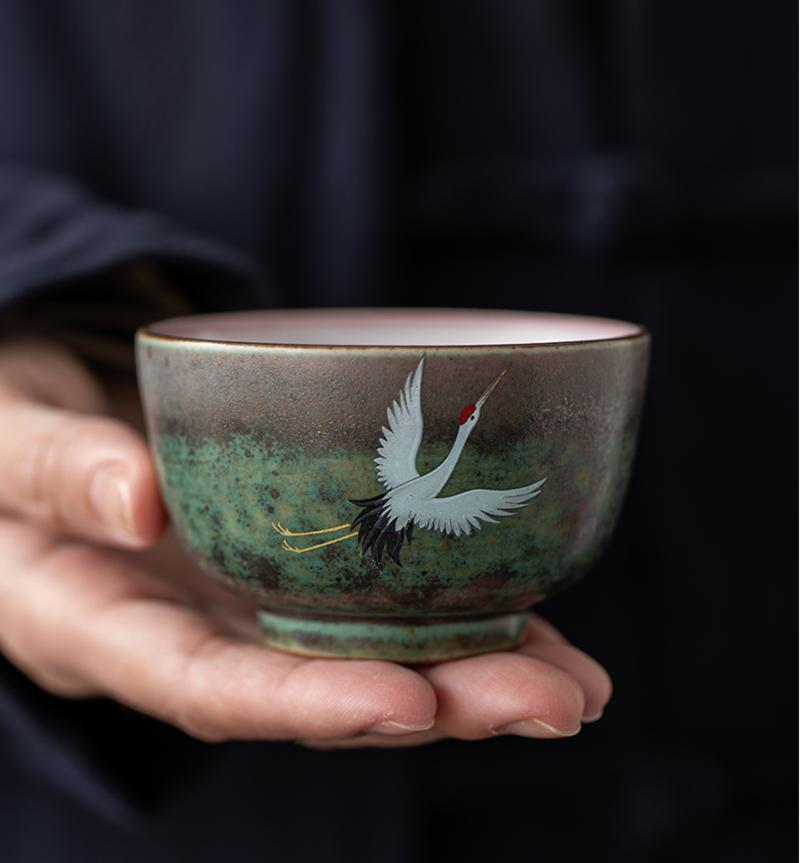 Japanese ceramic furnace to change the cup of clay kung fu tea utensils master cup creative tap cup tea cup tea cup tea cup tea cup
