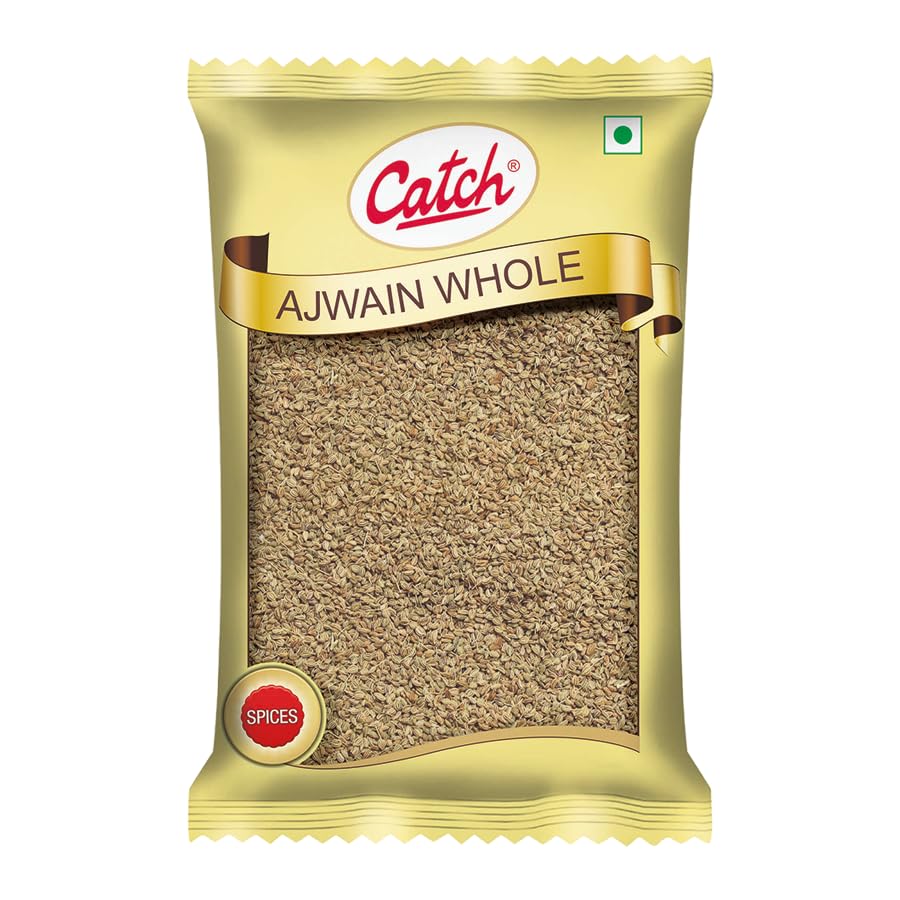 

Catch Ajwain Whole Carom Seeds 100 g Pack for Cooking, Seasoning, and Flavoring – Premium Quality, Aromatic, Natural Digestive Spice