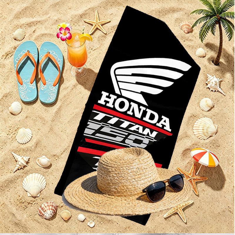 Honda Print Strandtuch, Vielseitiges Leichtes Saugfähiges Strandtuch für Pool Surfen Yoga Badezimmer, Perfektes Geburtstags-Urlaubsgeschenk