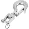 Walfront 304 Stainless Steel Swivel Lifting Hook with 650kg/1000kg WLL, Silver, 13.56.5cm/5.312.56in (650KG), 15.58.5cm/6.13.35in(1000kg), 258g458g,