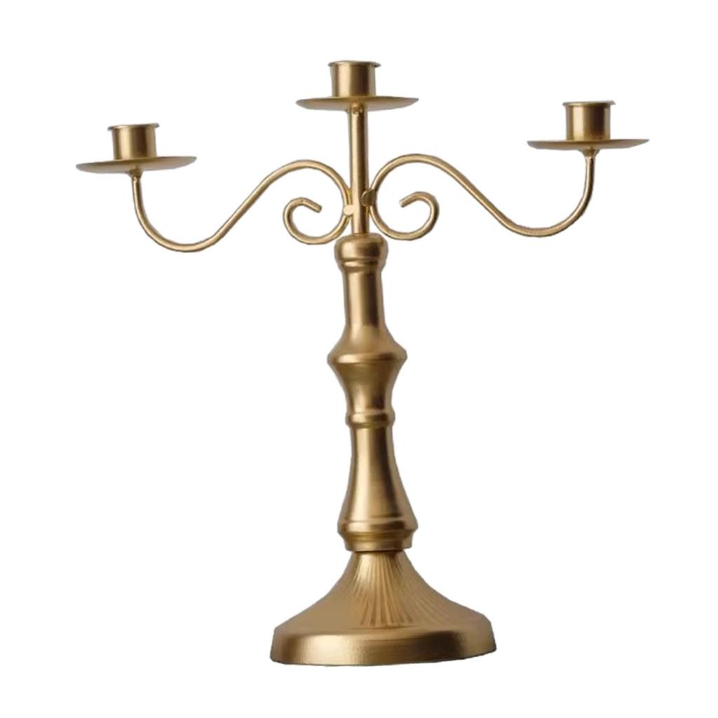 Candle Holder with Arms Iron Vintage Candle Stick Holder Candlelight Stand for Bar Wedding Dining Table Holiday Home Decor