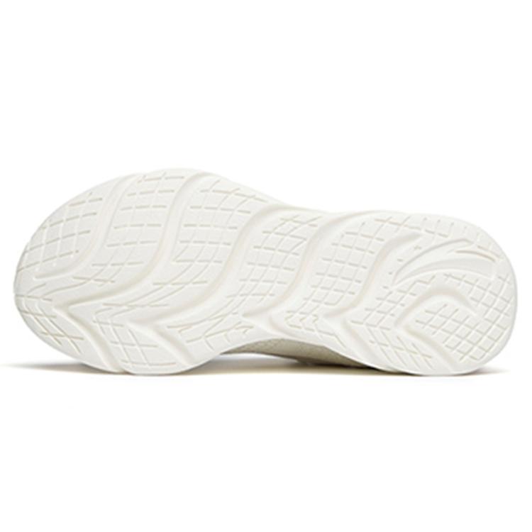 Anta Comfortable Round Toe Cushioning Slip Resistant Abrasion Resistant Low top Running Shoes Women's Beige Pink 122145571-3