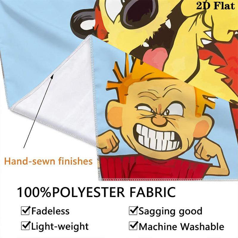 Calvin and Hobbes-inspired Pattern Home Decor Tapestry, Wall Hanging, Decorative RV Wall Cloth.XGT0914378