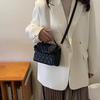 Mini Casual Quilted Crossbody Bag with Magnetic Closure and Adjustable Strap Small Handbag Tote Shoulder Bag for Women Daily Use