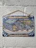 Middle Earth Map Lord of the Rings Tin Sign, Vintage Fantasy Metal Wall Art