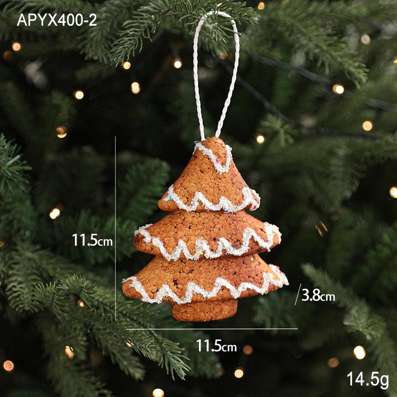 Cross-border Christmas Decorations: Adhesive Powder Snowflakes, Stars & Tree Ornaments