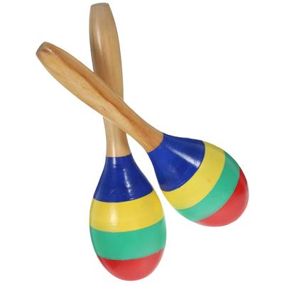 2 Pcs Interactive Kids Plaything Toy Childrens Toys Interesting Percussion Wooden