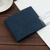 Men's Multifunctional Canvas Wallet Leisure Travel Lightweight Portable Short Style All Match Male Credit Card Holder Coin Purse