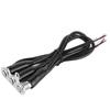 Motorcycle Handlebar Switch 12V Stainless Steel Motorcycle Handlebar Fog Light Switch Button LED Modification Bracket Control Push Button(Three
