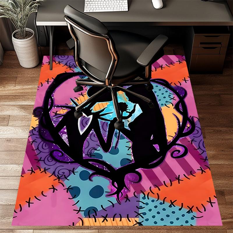 1pc Jack Christmas7 Design Printed Area Rug Carpet for Bedroom Living Room Home Decor Rugs Mat Non Slip Mat Rug for Bedside