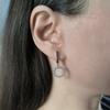Серебряные серьги с фианитами (2209249)