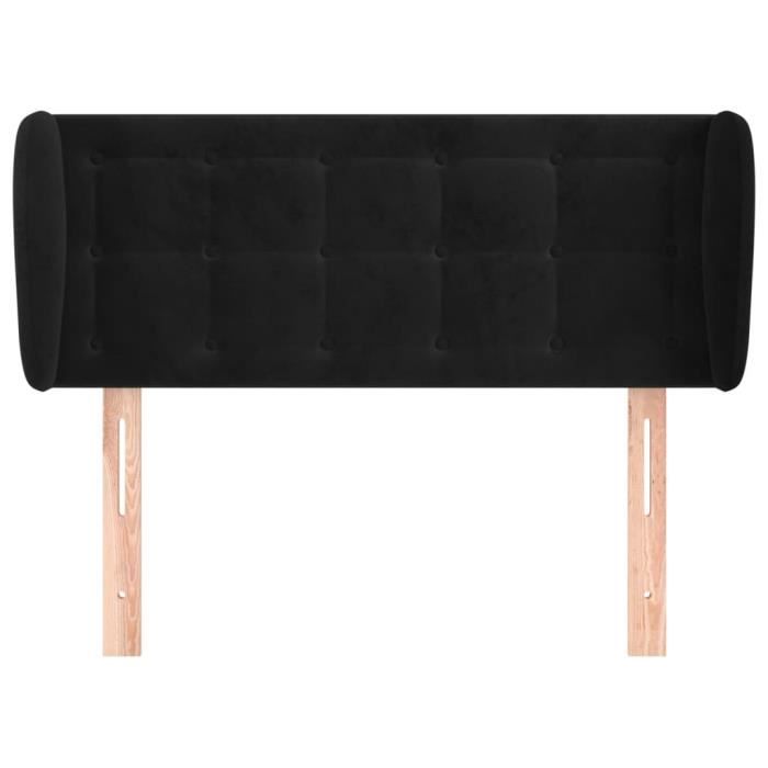 VidaXL Headboard with Ears Black 93x23x78-88 Cm Velvet3117616