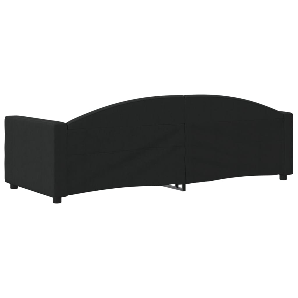 Daybed Black 80x200 Cm Fabric