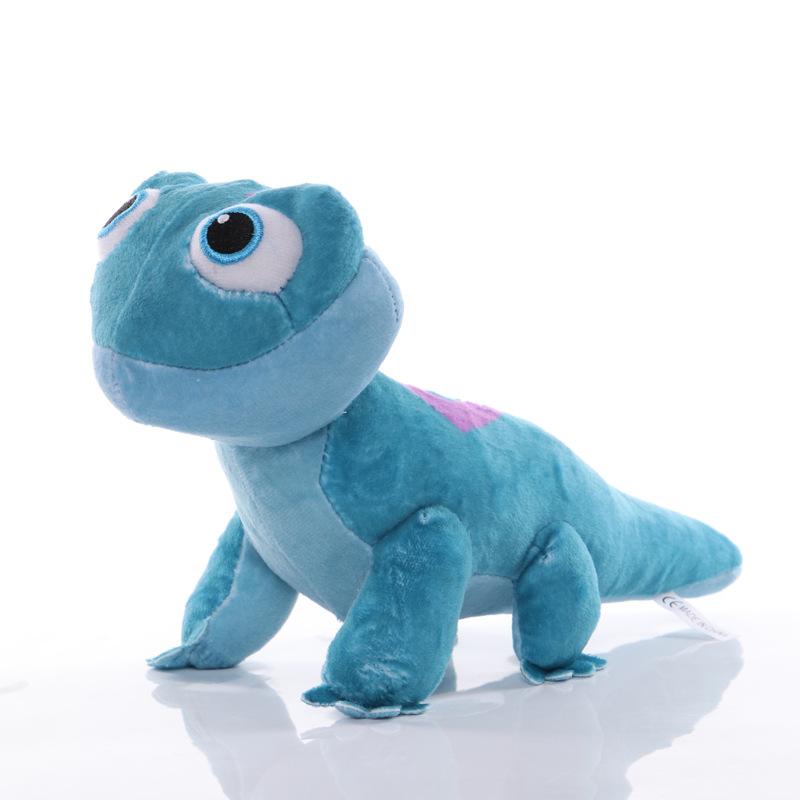 Disney Frozen 2 Anna Elsa New Role Fire Spirit Salamander Doll Fire Lizard Small Kids Animal Plush Toy 27cm синий