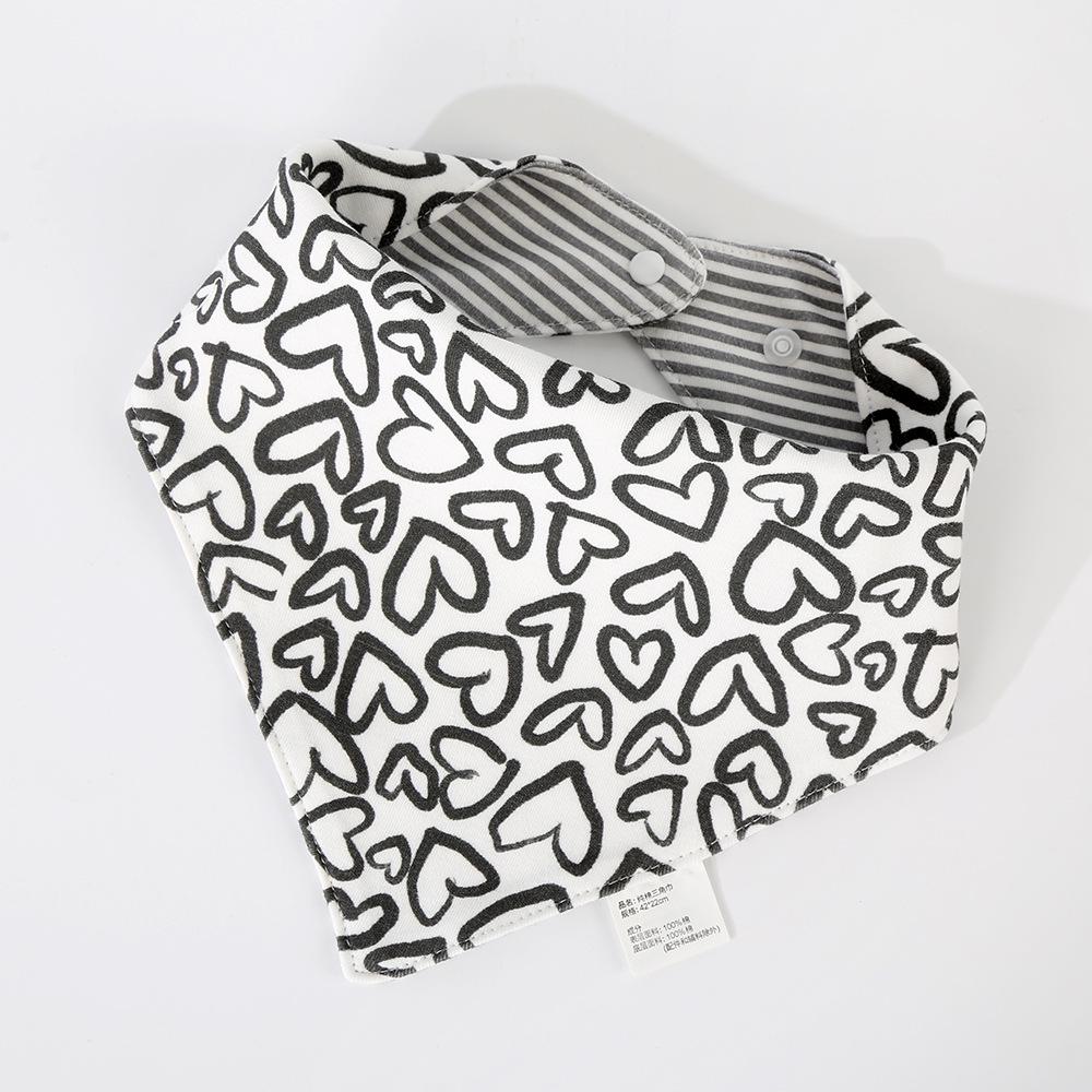 Korean Style Cotton Baby Bib - Double-Sided & Versatile for 0-2 Years