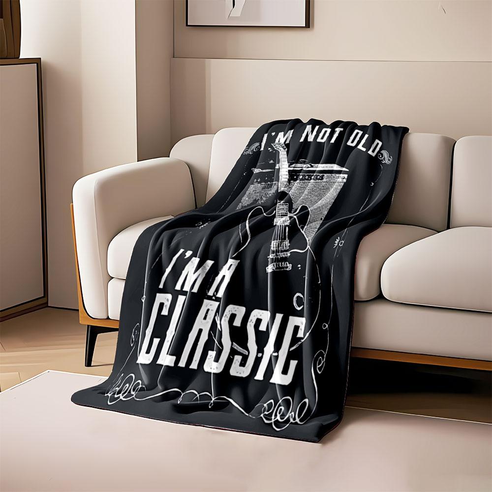 Vintage Guitar Classic Blanket for all seasons blanket lunch break throw gift