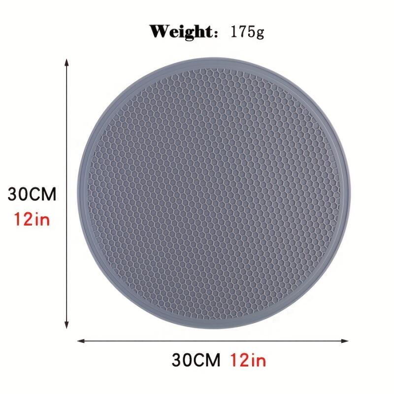 1/4PCS Round Placemats Restaurant Hollow Decoration Meal Mat Anti-hot Dining Table Line Mat Steak Plate Pad