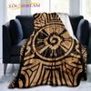 Hunab Ku Mayan Symbol Blanket Flannel Blanket Maya Calendar Glyphs Throws Blanket Bedspread Mayan Ethnic Blanket Sofa Blanket
