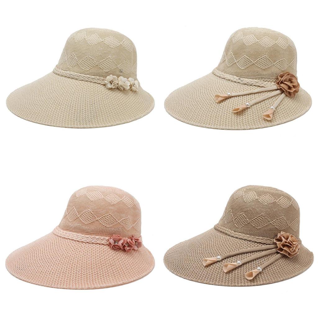Sun Protection Hat For Women Summer Large Brim Breathable Straw Hat For Beach Outings