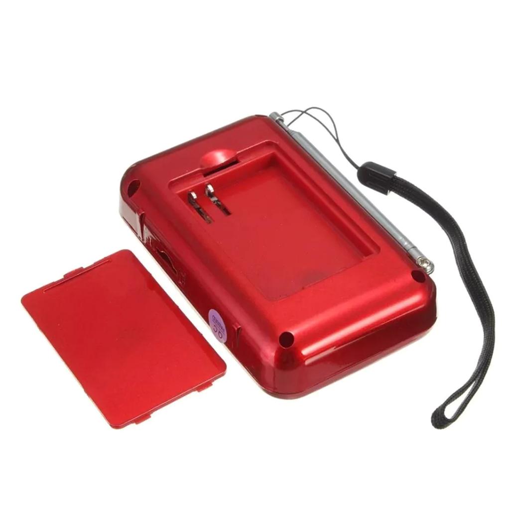 Mini Portable Radio Handheld FM Radio Supports USB TF MP3 Music Player Outdoor Indoor Speaker Rechargeable with Cable