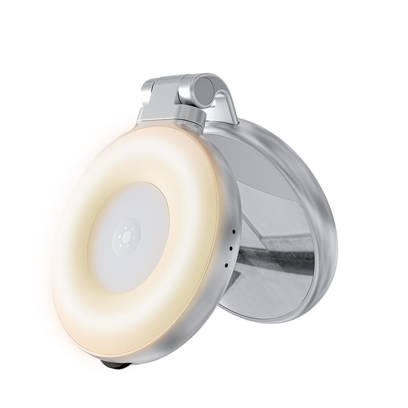 

Магнитный свет для селфи Складной светодиодный заполняющий свет для телефона Селфи кольцевой свет 2700K 5600K 7500K Диммируемый Встроенный аккумулятор серебряный