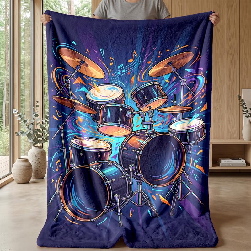 Neon Lights Party Theme Blanket Lightweight Warm Flannel Blanket Decorative Throw Blanket for Home Decoration