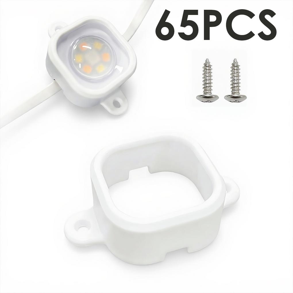 

65 ШТ./НАБОР Устойчивые Наружные Зажимы Держатели для Гирлянд Стабильность В Сильный Дождь Сильный Ветер И Суровые Условия Зажимы для Гирлянд