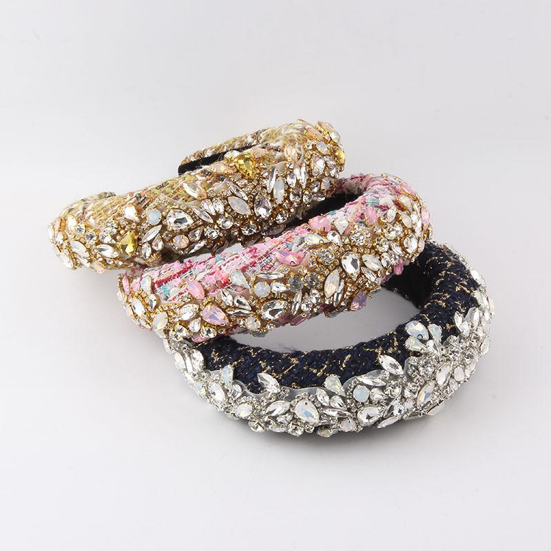 

Новый модный обруч для волос в стиле барокко с бриллиантами для женского бала, красивые легкие роскошные аксессуары для волос для женщин