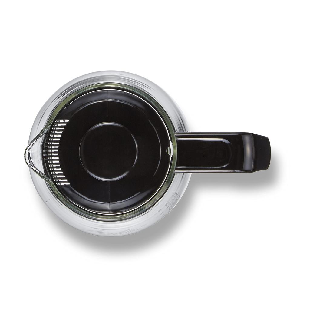 Melitta Coffee Server Glass Heat Resistant Microwave Safe 750ml 6 Cup Glass Pot MJG-750S Black