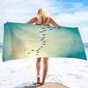 Bird Print Microfiber Hair Beach Towel Home Soft Highly Absorbent Quick Dry Super Absorbent Lightweight Thin Towel Mother's Day