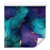 Wallpaper Ink Turquoise, Navy Blue, Blue and Purple 50x1000