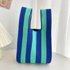 Colorful Knitted Handbags: Women's Fashion Shoulder Bags & Vest Waistcoat Styles