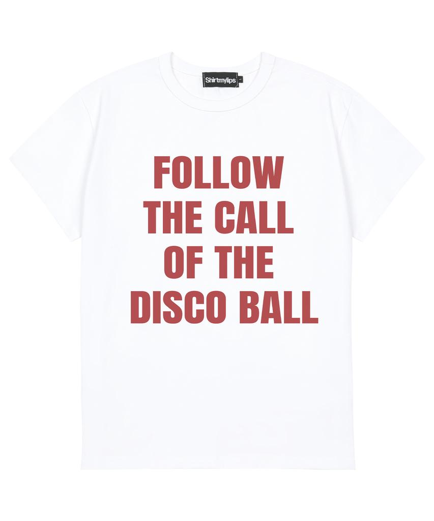 SHIRTMYLIPS Disco Slogan Rockstar Crop T-Shirt White