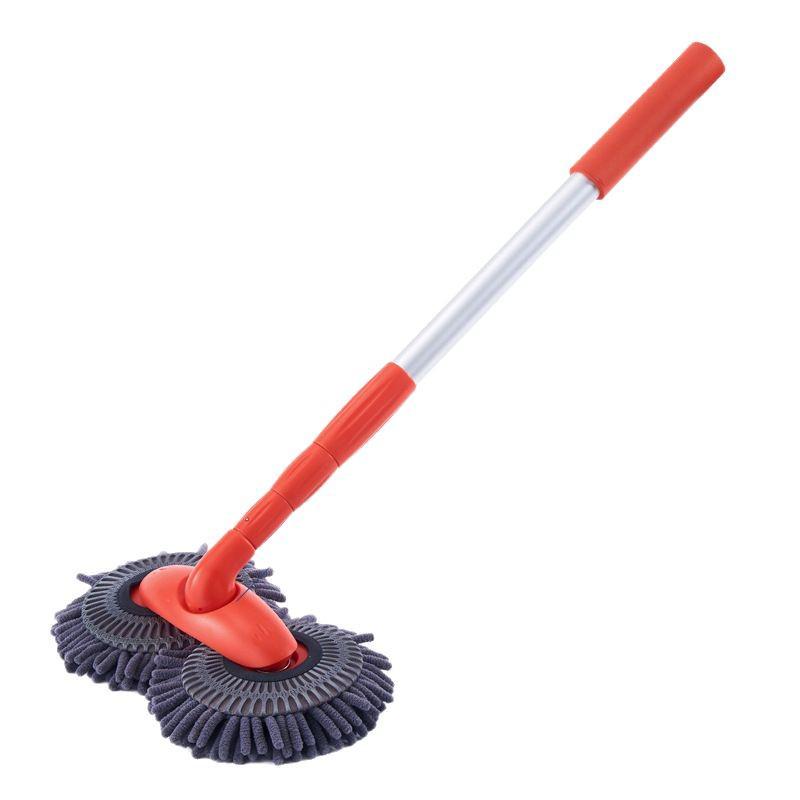 Double Head Telescopic Chenille Car Wash Mop with Soft Bristles