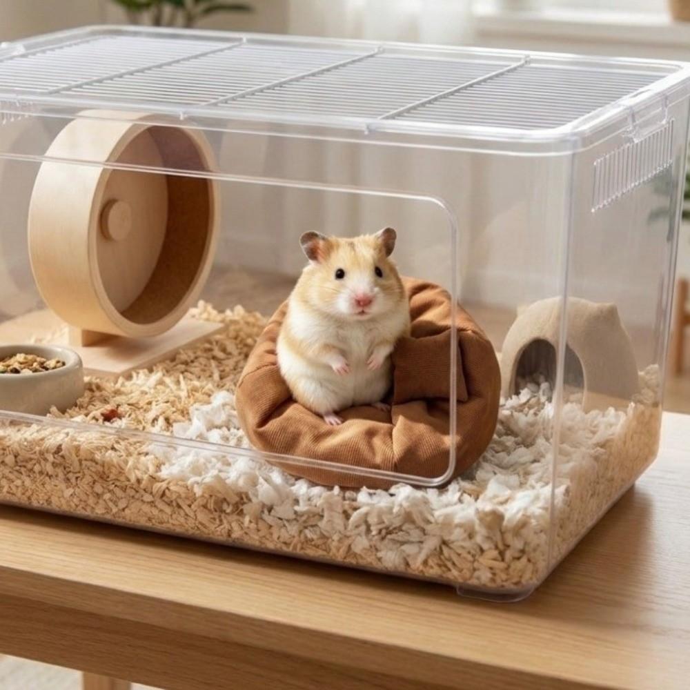 Warm Pet Lazy Sofa Bed Cotton Sleeping Bed Portable Hamster Nest Guinea Pig