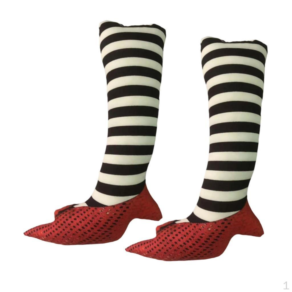 Wicked Witch Legs Prop Halloween Decorations Ornament Funny Craft
