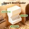 Easy Clean Bird Feeder Automatic Quail for Cage, Large Capacity Wall Mount Anti Spill Food Dispenser Grain Chicks And Small Birds, Refill Trough