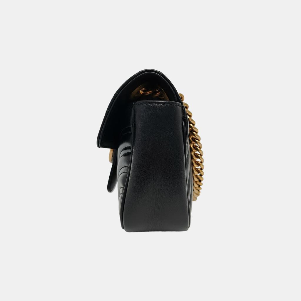 [Pre-Owned] Gucci GG Marmont Matelassé Mini Bag 'Black' - Very Good #1LJ7S3H