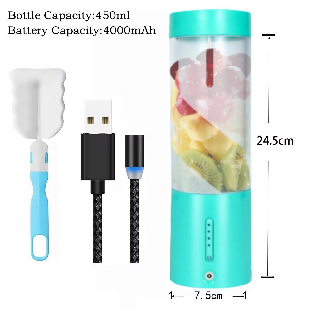 

Нова чашка для блендера з електричною соковижималкою Перезаряджуваний портативний міксер з портативним USB-змішувачем для коктейлів із фруктовими смузі Чашка для домашньої соковижималки для подорожей