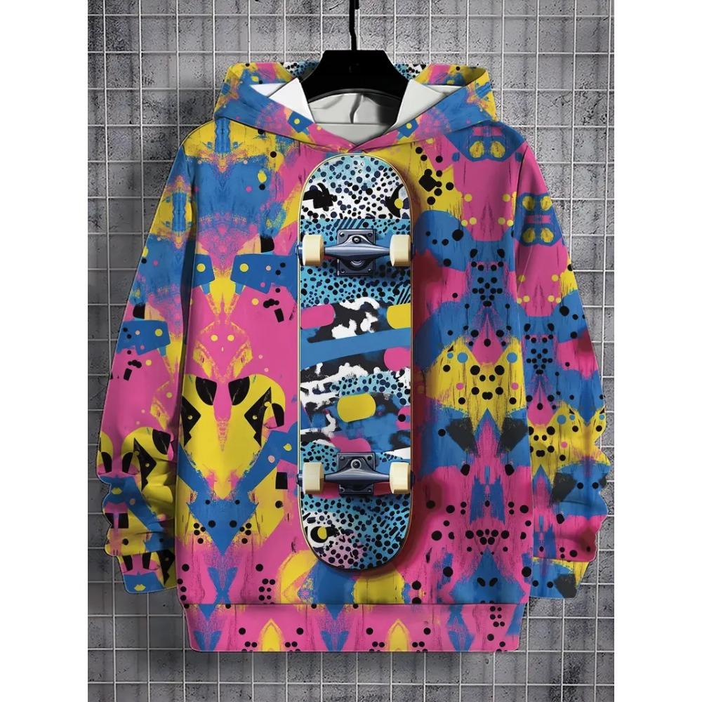 Modische Herren-Kapuzenpullover mit Grafikdruck Herbstkleidung Cartoons Freizeitkleidung Damen Pullover Oberteile Sweatshirts