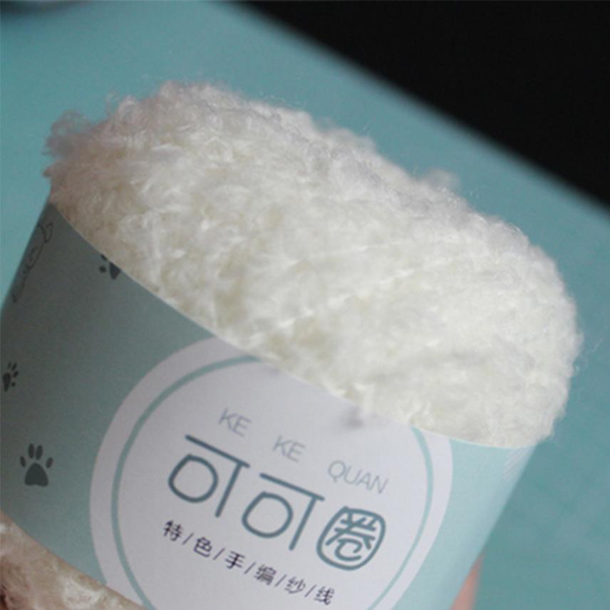 Wool Yarn Soft Smooth for Hand Knitting Circle Thread Crocheted Doll Hair DIY Plush Doll Needlework Knitting DIY Knitted Tool