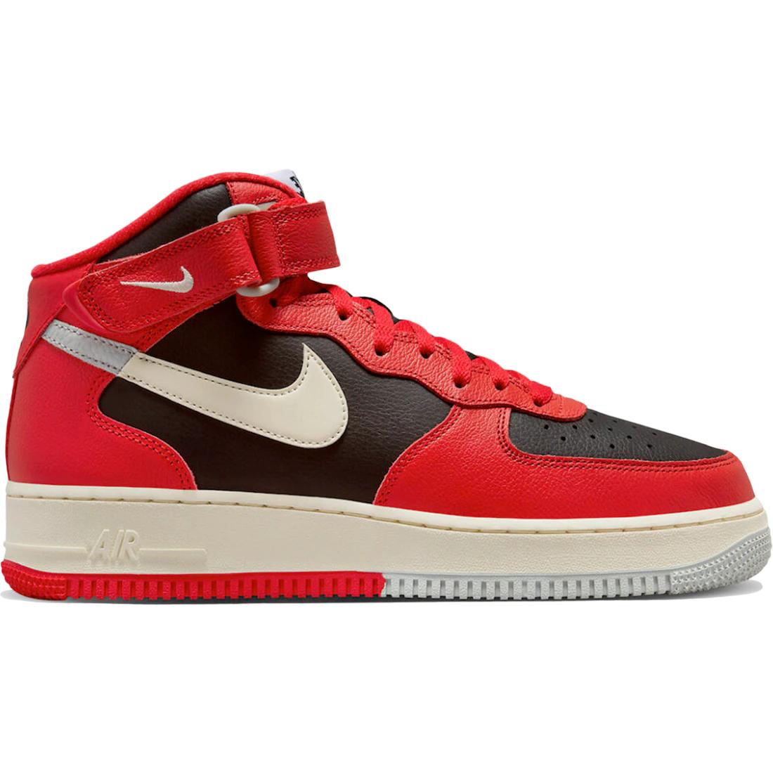 

Кроссовки Nike Air Force 1 Mid LV8 Split Черный Красный(DZ2554-001) 43