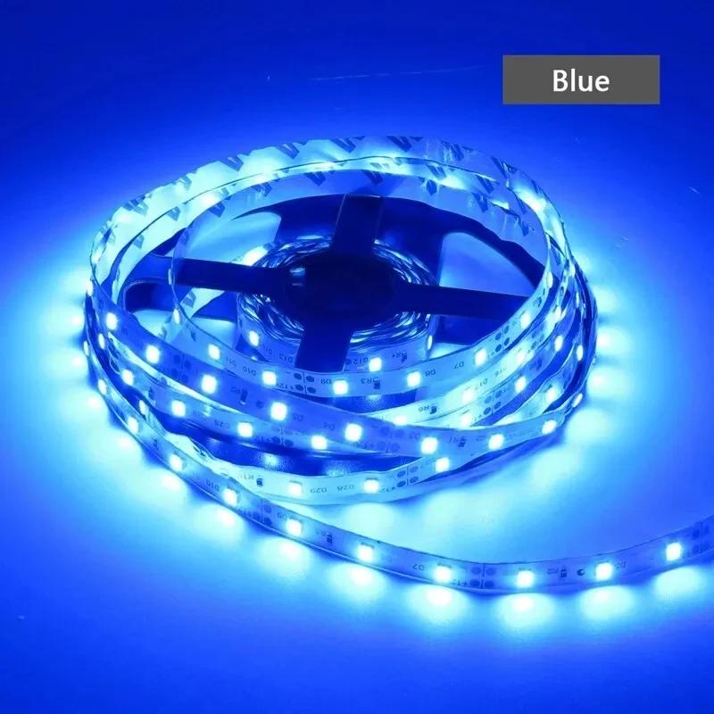 DC 12V Flexible 5M LED Light Strip 5050 Waterproof Strip 60LED/M White RGB Light Tape Home Decoration Lighting Strip Lamp