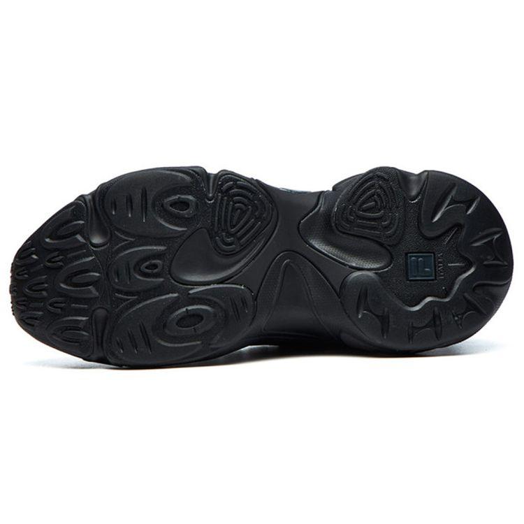 FILA Pantera Fabric Synthetic Leather Mesh Leopard Print Casual Low-Top Shoes Men sneakers Black F12M121105FBK
