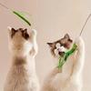 New Cat toys, dog tail grass teasing cat pole feather pole wire cat toys, feather pole, flexible wire durable pet supplies
