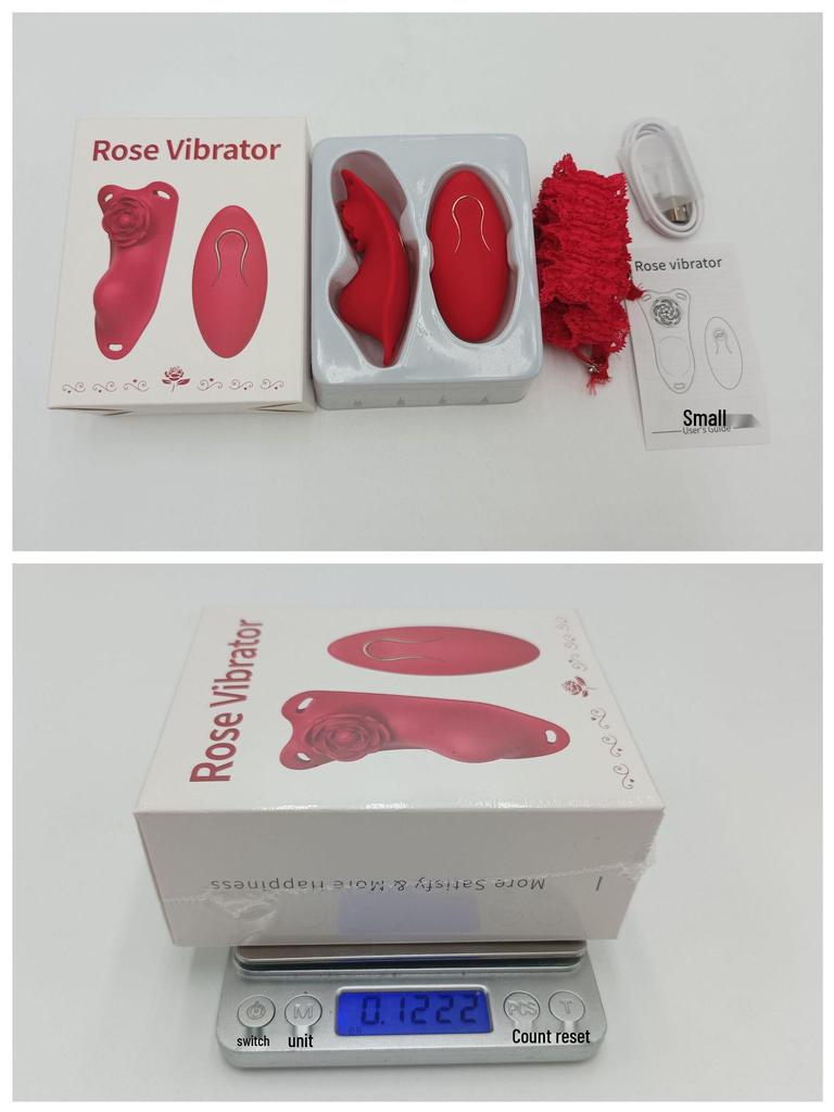 Wearable Rose Vibrator for Women - Strong Internal Vibration, Wireless Remote Control, Non-Enlarging Design.