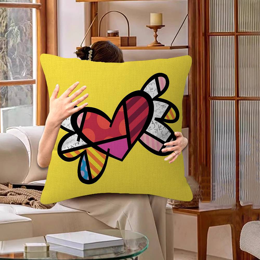 B-Britto Art Lucky Dragon pillow cover sofa cushion cover home room decoration children gift