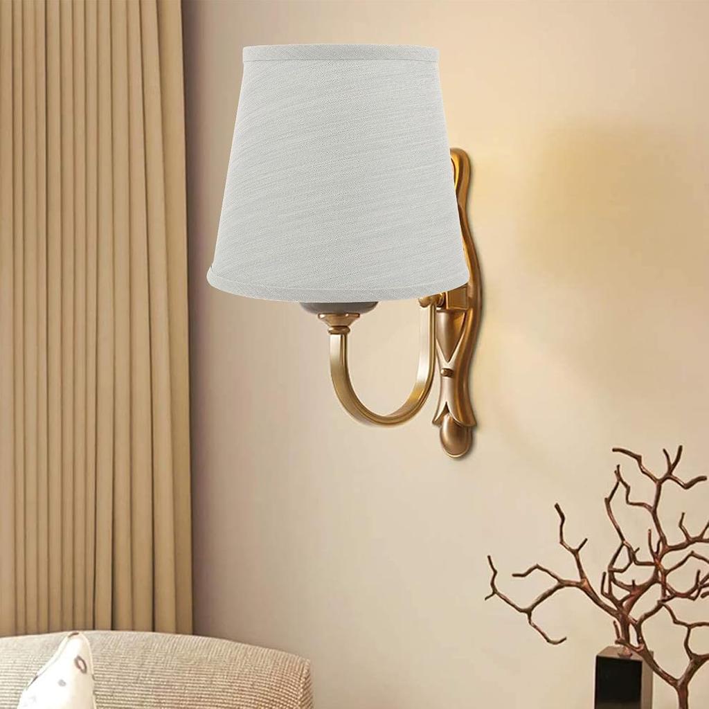 Lamp Shade, Barrel Fabric Lampshade for Table Lamp and Floor Light, Lower Mouth 8 inch Lamp Shade for Home Office