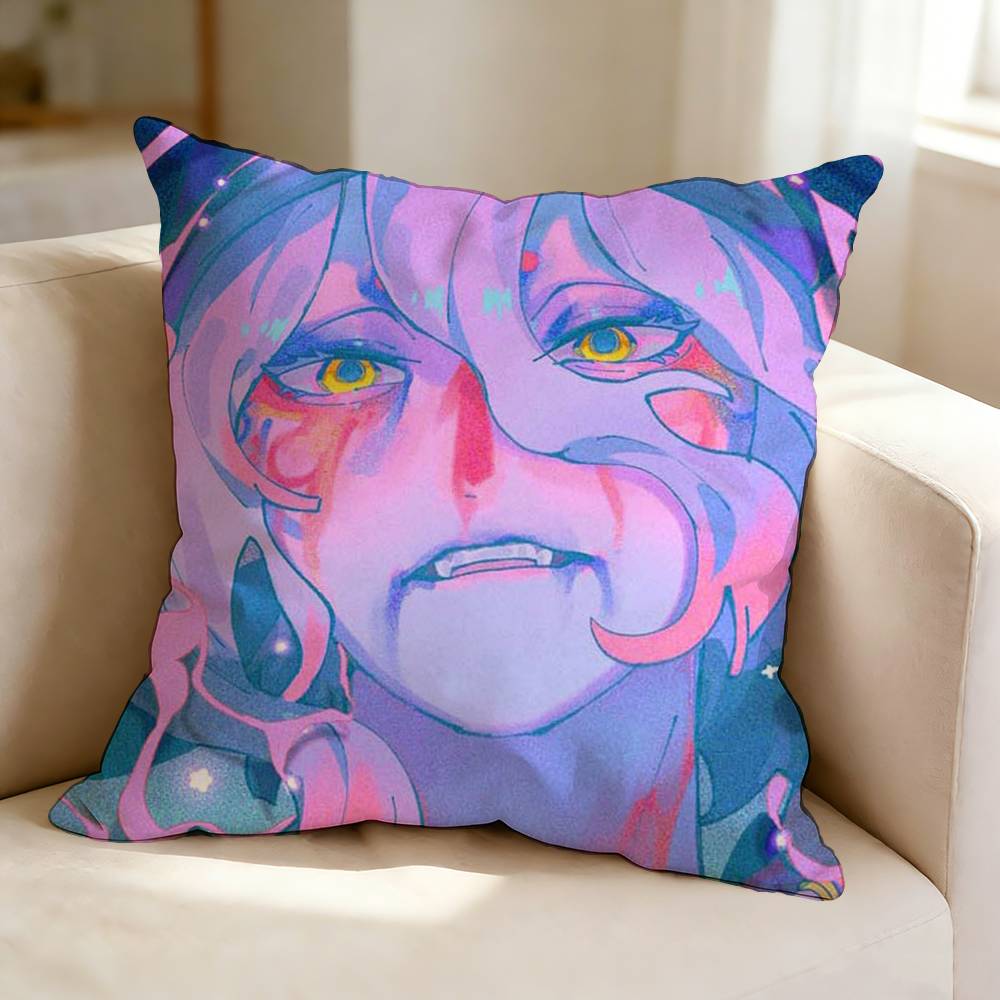 Anime MMononoke Cool KKusuriuri Square DoubleSided Printed Pillow Case Bedroom Bedside Pillow Sofa Cushion Cover