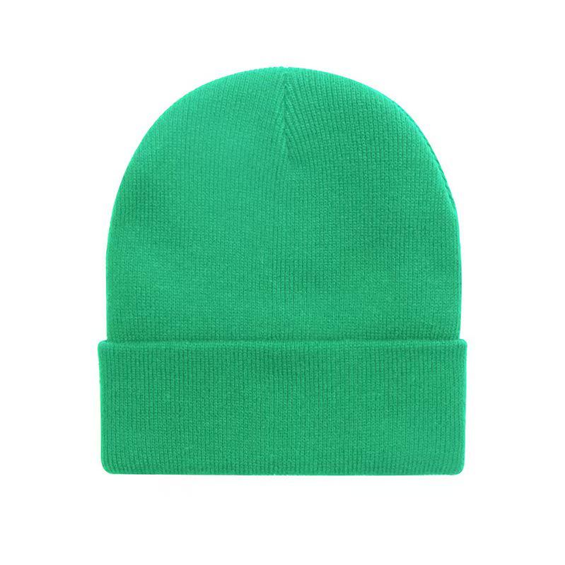 Fluorescent Knit Wool Hat: Versatile, Trendy, Solid Color for Men & Women, Perfect for Autumn & Winter. Warm Pull-On Candy Color Cold-Weather Hat.